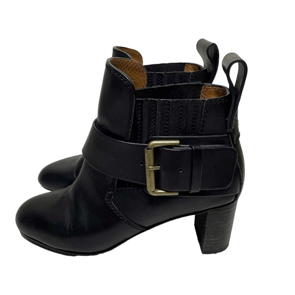 SEE BY CHLOE Cappa Leather Buckle Booties size 35 - Picture 2 of 9